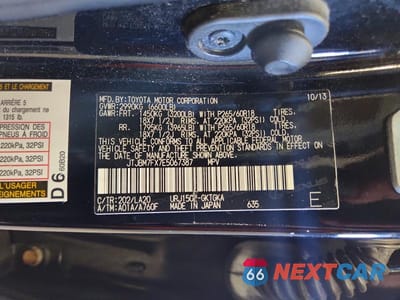 Zdjęcie 13 z 13 samochodu: 2014 LEXUS GX 460 VIN:JTJBM7FX7E5067387 - miniatura