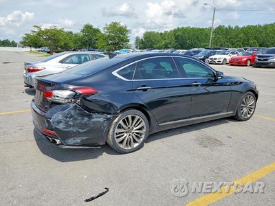 Trzecie zdjęcie samochodu z tyłu: 2017 GENESIS G80 ULTIMATE VIN:KMHGN4JFXHU204931 - miniatura