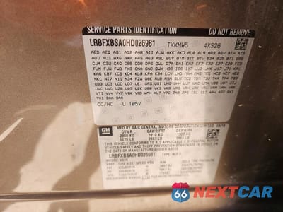 Zdjęcie 13 z 13 samochodu: 2017 BUICK ENVISION ESSENCE VIN:LRBFXBSA0HD026981 - miniatura