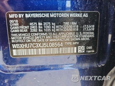 Zdjęcie 12 z 12 samochodu: 2018 BMW X1 SDRIVE28I VIN:WBXHU7C3XJ5L08564 - miniatura