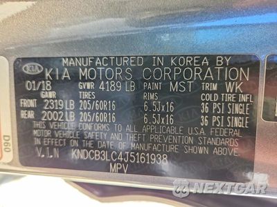 Zdjęcie 12 z 12 samochodu: 2018 KIA NIRO LX VIN:KNDCB3LC4J5161938 - miniatura