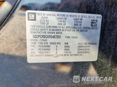 Zdjęcie 12 z 12 samochodu: 2015 CHEVROLET SILVERADO C1500 LT VIN:3GCPCREC6FG467201 - miniatura