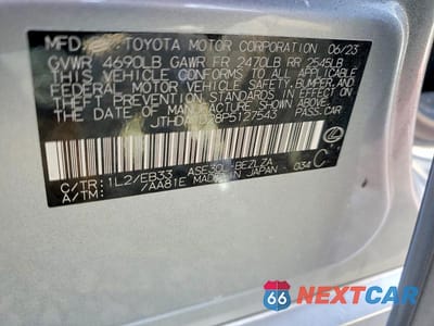 Zdjęcie 12 z 12 samochodu: 2023 LEXUS IS 300 VIN:JTHDA1D28P5127543 - miniatura