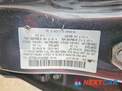 Zdjęcie 13 z 13 samochodu: 2015 MAZDA CX-9 SPORT VIN:JM3TB3BV4F0463695 - miniatura