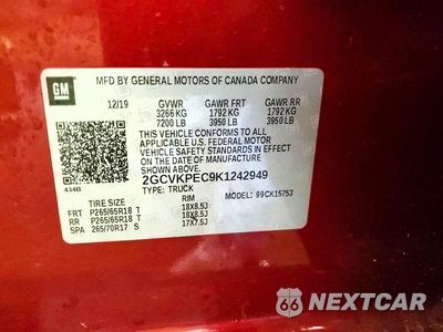Zdjęcie 13 z 13 samochodu: 2019 CHEVROLET SILVERADO LD K1500 LT VIN:2GCVKPEC9K1242949 - miniatura