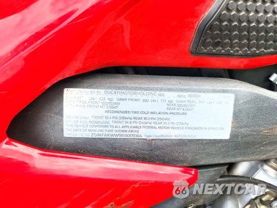 Zdjęcie 9 z 9 samochodu: 2024 DUCATI STREETFIGHTER V4 VIN:ZDMFAKWW9RB009364 - miniatura