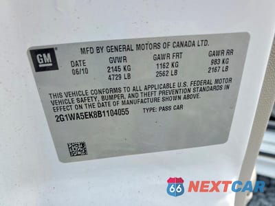 Zdjęcie 12 z 12 samochodu: 2011 CHEVROLET IMPALA LS VIN:2G1WA5EK8B1104055 - miniatura