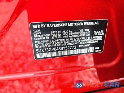 Zdjęcie 13 z 13 samochodu: 2025 BMW X3 M50 VIN:5UX73GP04S9Y52773 - miniatura