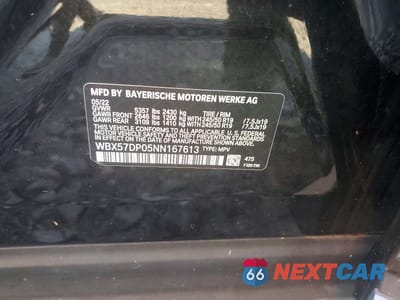 Zdjęcie 13 z 13 samochodu: 2022 BMW X3 XDRIVE30I VIN:WBX57DP05NN167613 - miniatura