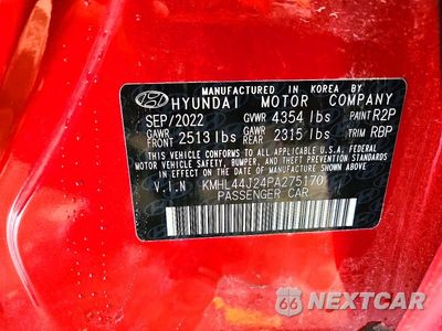 Zdjęcie 13 z 13 samochodu: 2023 HYUNDAI SONATA SEL PLUS VIN:KMHL44J24PA275170 - miniatura