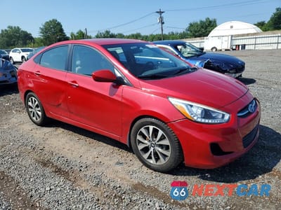 Czwarte zdjęcie samochodu z boku: 2015 HYUNDAI ACCENT GLS VIN:KMHCU4AE0FU822555 - miniatura