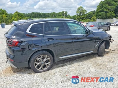 Trzecie zdjęcie samochodu z tyłu: 2022 BMW X3 SDRIVE30I VIN:5UX43DP05N9J32288 - miniatura