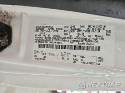 Zdjęcie 13 z 13 samochodu: 2011 FORD ECONOLINE E350 SUPER DUTY WAGON VIN:1FBNE3BL1BDA64595 - miniatura
