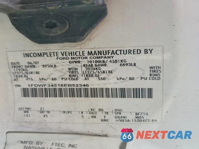 Zdjęcie 12 z 14 samochodu: 2008 FORD F350 SUPER DUTY VIN:1FDWF34518EB52346 - miniatura