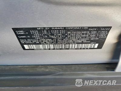 Zdjęcie 12 z 12 samochodu: 2024 SUBARU OUTBACK LIMITED XT VIN:4S4BTGND2R3179864 - miniatura