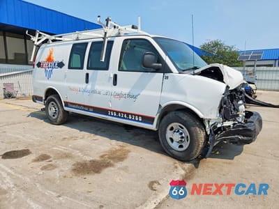 Czwarte zdjęcie samochodu z boku: 2014 CHEVROLET EXPRESS 2500 CARGO - DELIVERY VAN VIN:1GCWGFCA1E1205860 - miniatura
