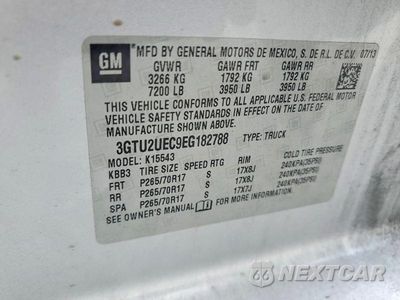 Zdjęcie 13 z 13 samochodu: 2014 GMC SIERRA K1500 SLE VIN:3GTU2UEC9EG182788 - miniatura