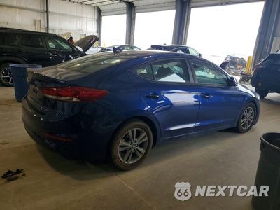 Trzecie zdjęcie samochodu z tyłu: 2018 HYUNDAI ELANTRA SEL VIN:5NPD84LF4JH341651 - miniatura