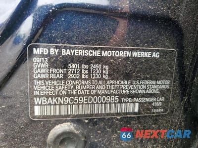 Zdjęcie 12 z 12 samochodu: 2014 BMW 550 I VIN:WBAKN9C59ED000985 - miniatura