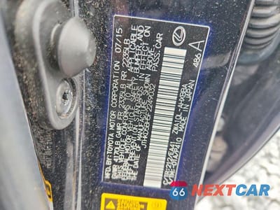 Zdjęcie 12 z 12 samochodu: 2015 LEXUS CT 200 VIN:JTHKD5BH5F2249032 - miniatura