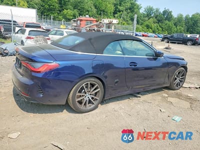 Trzecie zdjęcie samochodu z tyłu: 2022 BMW 430I VIN:WBA23AT04NCJ52531 - miniatura