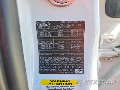 Zdjęcie 14 z 14 samochodu: 2020 LAND ROVER RANGE ROVER EVOQUE S VIN:SALZJ2FXXLH083049 - miniatura