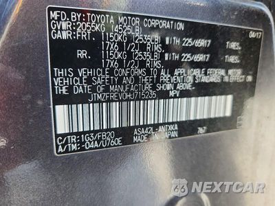 Zdjęcie 13 z 13 samochodu: 2017 TOYOTA RAV4 LE VIN:JTMZFREV0HJ715235 - miniatura