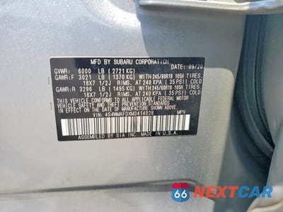 Zdjęcie 14 z 14 samochodu: 2021 SUBARU ASCENT PREMIUM VIN:4S4WMAFDXM3414028 - miniatura
