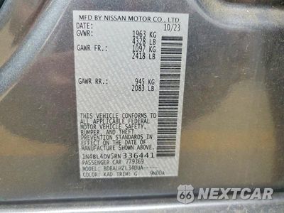 Zdjęcie 12 z 12 samochodu: 2024 NISSAN ALTIMA SV VIN:1N4BL4DV5RN336441 - miniatura