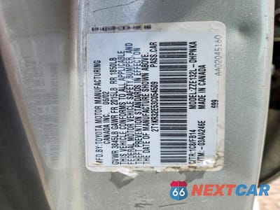Zdjęcie 12 z 12 samochodu: 2003 TOYOTA MATRIX VIN:2T1KR32E53C054509 - miniatura