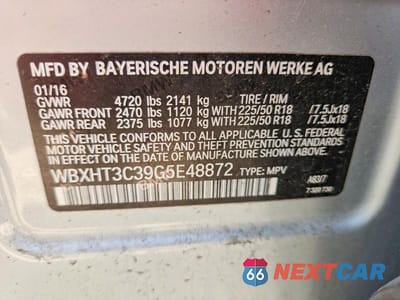Zdjęcie 14 z 14 samochodu: 2016 BMW X1 XDRIVE28I VIN:WBXHT3C39G5E48872 - miniatura