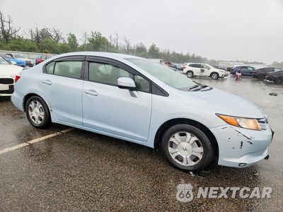 Czwarte zdjęcie samochodu z boku: 2012 HONDA CIVIC HYBRID VIN:JHMFB4F20CS006375 - miniatura