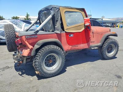 Trzecie zdjęcie samochodu z tyłu: 1988 JEEP WRANGLER S VIN:2BCHV81S5JB544465 - miniatura