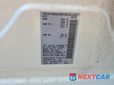 Zdjęcie 12 z 12 samochodu: 2025 NISSAN LEAF S VIN:1N4AZ1BV0SC562223 - miniatura