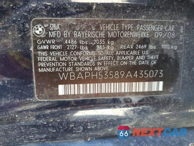 Zdjęcie 12 z 12 samochodu: 2009 BMW 328 I SULEV VIN:WBAPH53589A435073 - miniatura