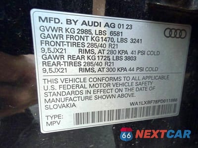 Zdjęcie 12 z 12 samochodu: 2023 AUDI Q7 PREMIUM PLUS VIN:WA1LXBF78PD011866 - miniatura