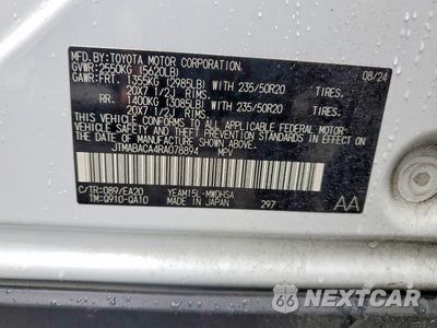 Zdjęcie 14 z 14 samochodu: 2024 TOYOTA BZ4X LIMITED VIN:JTMABACA4RA078894 - miniatura
