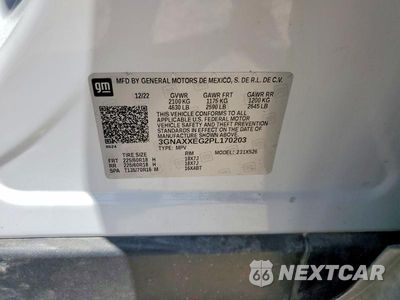 Zdjęcie 13 z 13 samochodu: 2023 CHEVROLET EQUINOX PREMIER VIN:3GNAXXEG2PL170203 - miniatura