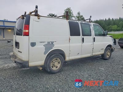 Trzecie zdjęcie samochodu z tyłu: 2006 CHEVROLET EXPRESS G3500 LS VIN:1GCHG35U361253845 - miniatura