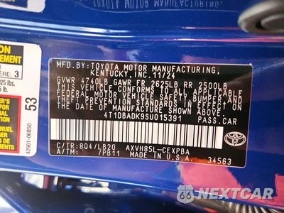 Zdjęcie 12 z 12 samochodu: 2025 TOYOTA CAMRY XSE VIN:4T1DBADK9SU015391 - miniatura