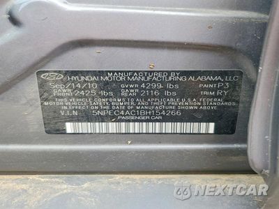 Zdjęcie 12 z 12 samochodu: 2011 HYUNDAI SONATA LIMITED VIN:5NPEC4AC1BH154266 - miniatura