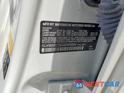 Zdjęcie 13 z 13 samochodu: 2016 BMW X3 VIN:5UXWX9C55G0D93684 - miniatura