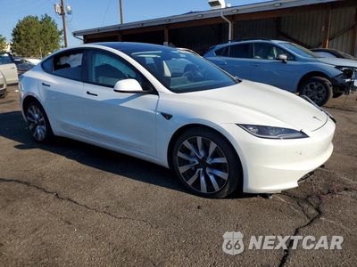 Czwarte zdjęcie samochodu z boku: 2025 TESLA MODEL 3 VIN:5YJ3E1EA9SF007488 - miniatura