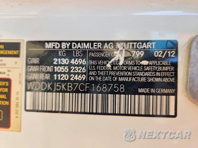 Zdjęcie 13 z 13 samochodu: 2012 MERCEDES-BENZ E 350 VIN:WDDKJ5KB7CF168758 - miniatura