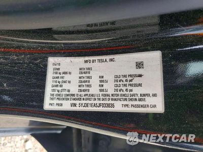 Zdjęcie 11 z 11 samochodu: 2018 TESLA MODEL 3 VIN:5YJ3E1EA5JF033035 - miniatura