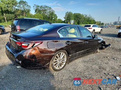 Trzecie zdjęcie samochodu z tyłu: 2018 INFINITI Q50 3.0T LUXE VIN:JN1EV7AR0JM443601 - miniatura