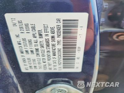 Zdjęcie 12 z 12 samochodu: 2012 HONDA ACCORD EXL VIN:1HGCP3F83CA030942 - miniatura
