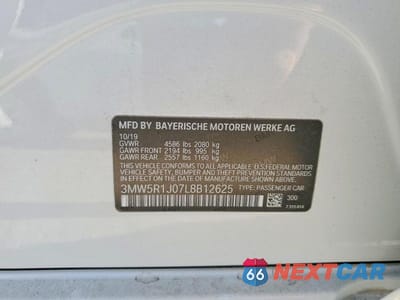 Zdjęcie 13 z 13 samochodu: 2020 BMW 330I VIN:3MW5R1J07L8B12625 - miniatura