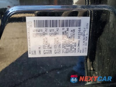 Zdjęcie 12 z 12 samochodu: 2013 INFINITI JX35 BASE VIN:5N1AL0MMXDC303568 - miniatura