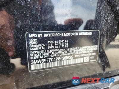 Zdjęcie 12 z 12 samochodu: 2023 BMW 330I VIN:3MW69FF04P8C98639 - miniatura
